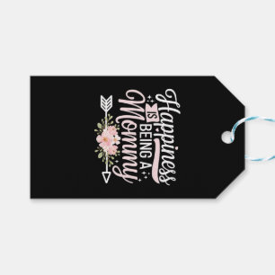 Etiqueta Para Presente Felicidade É Ser Uma Mamãe Floral Dia das Mães