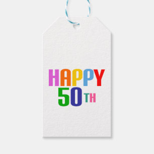 Etiqueta Para Presente Feliz 50º