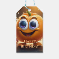 Feliz Animado 3d Laranja,