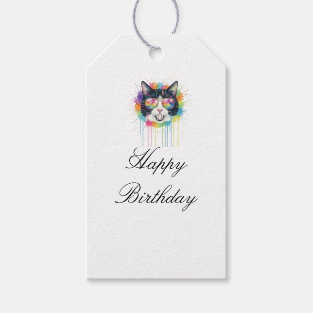 Etiqueta Para Presente feliz aniversário  (Frente)