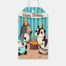 Etiqueta Para Presente Feliz Aniversário do Costume