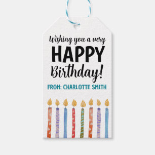 Etiqueta Para Presente Feliz Aniversário Editável