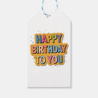 Etiqueta Para Presente Feliz Aniversário Padronizado