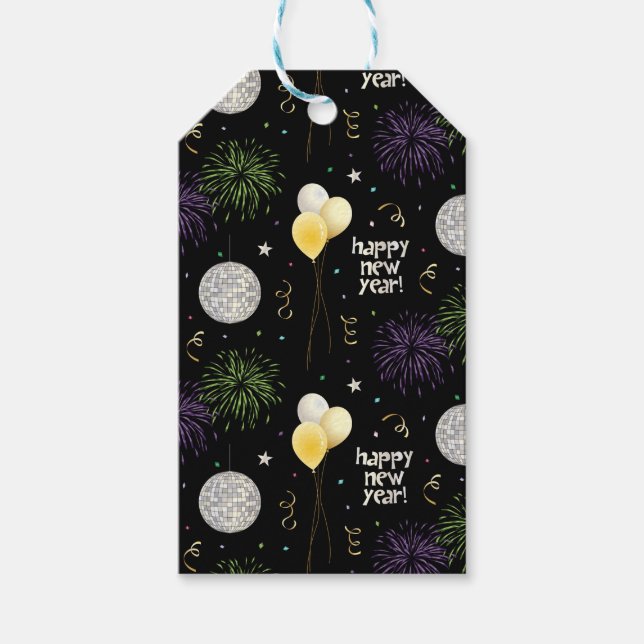 Etiqueta Para Presente Feliz ano novo (Frente)