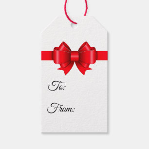 Etiqueta Para Presente Feliz Arco Vermelho de Natal