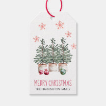 Feliz Árvores de Natal Flocos de Neve Personalizad