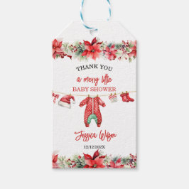 Etiqueta Para Presente Feliz de Natal Sexo Pequeno Chá de fraldas Neutro