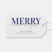 feliz de tipografia azul-marinho e Natal brilhante