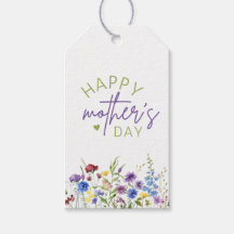 Feliz Dia das Mães Aquarela Flores Selvagens e Cor