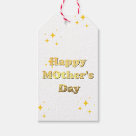 Etiqueta Para Presente Feliz dia das mães. Caligrafia de roteiro simples