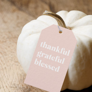 Etiqueta Para Presente Feliz Dia de Ação de Graças   Agradecido, Aben