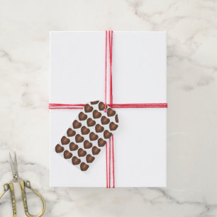Etiqueta Para Presente Feliz dia de os namorados Chocolate Doces Corações