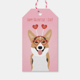 Etiqueta Para Presente Feliz Dia dos Namorados Cão de Corgi