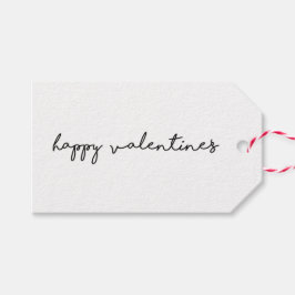 Etiqueta Para Presente Feliz Dia dos Namorados | Preto e Branco Minimalis