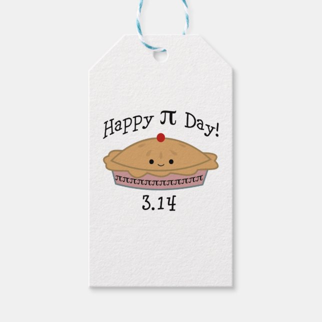 Etiqueta Para Presente Feliz Dia Pi (Frente)