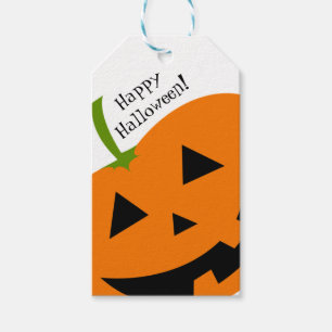 Etiqueta Para Presente Feliz Etiqueta de Presente de Halloween de Abóbora