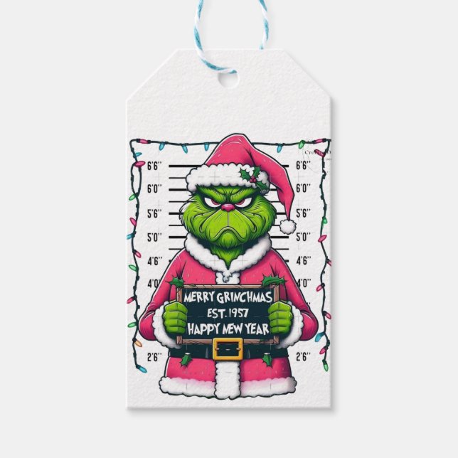 Etiqueta Para Presente 💚 Feliz Grinchmas  (Frente)