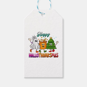 Etiqueta Para Presente Feliz Hallothanksmas