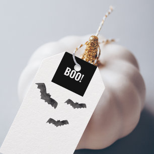 Etiqueta Para Presente Feliz Halloween do Simples Black Boo