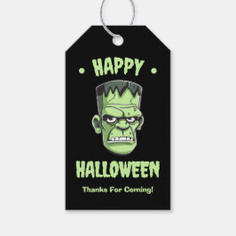 Etiqueta Para Presente Feliz Halloween Frankenstein