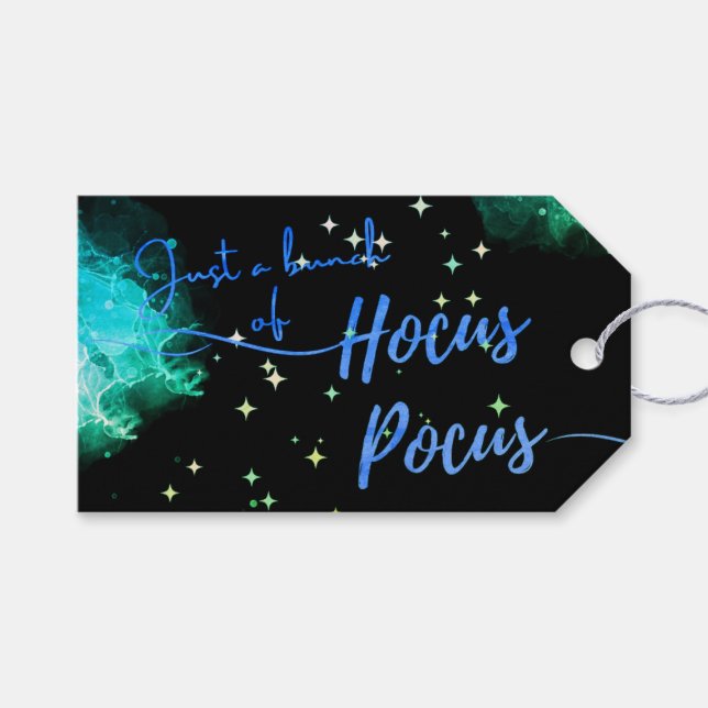 Etiqueta Para Presente Feliz Halloween Hocus Pocus Dag (Frente (horizontal))