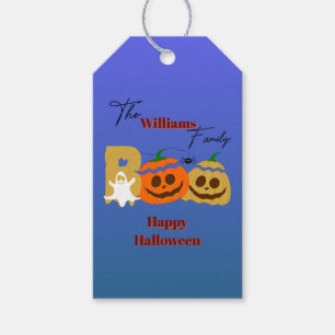 Etiqueta Para Presente Feliz Halloween Tag de Presente de Abóbora Assusta