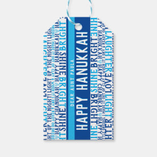 Etiqueta Para Presente Feliz Hanukkah deseja amor risada funky