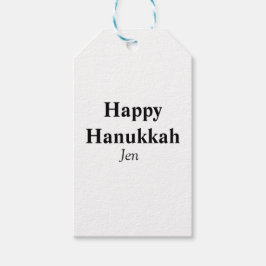 Etiqueta Para Presente Feliz Hanukkah, seu nome de imagem de texto editáv