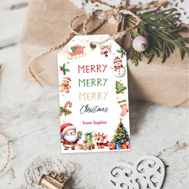 Etiqueta Para Presente Feliz Natal (Criador carregado)