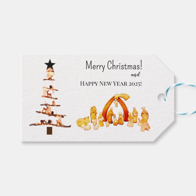 Etiqueta Para Presente Feliz Natal! (Frente (horizontal))