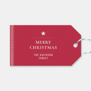 Etiqueta Para Presente Feliz Natal Ano Novo Chic Modern Nome Personalizad