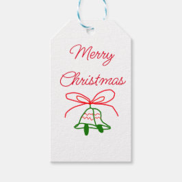 Etiqueta Para Presente Feliz Natal arco verde-jingle na moda