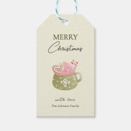 Etiqueta Para Presente Feliz Natal Biscoito Caneca Cacau Pastel