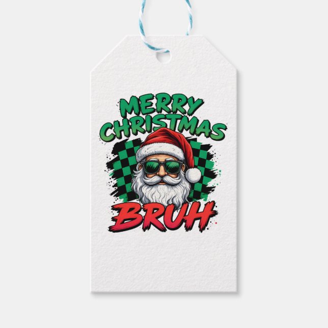 Etiqueta Para Presente Feliz Natal Bruh (Frente)