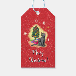 Etiqueta Para Presente Feliz Natal Cat