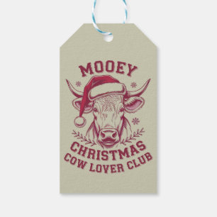Etiqueta Para Presente Feliz Natal Clube de Amante de Vaqueiro do Oeste N