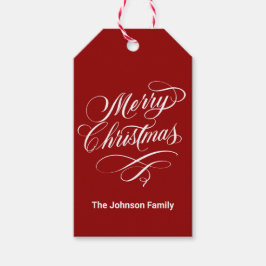 Etiqueta Para Presente Feliz Natal da Caligrafia