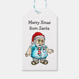 Etiqueta Para Presente Feliz Natal da Papai Noel Etiqueta de Presente de 