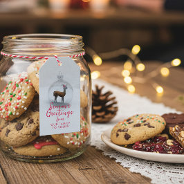Etiqueta Para Presente Feliz Natal da temporada de Llama Boas-vindas