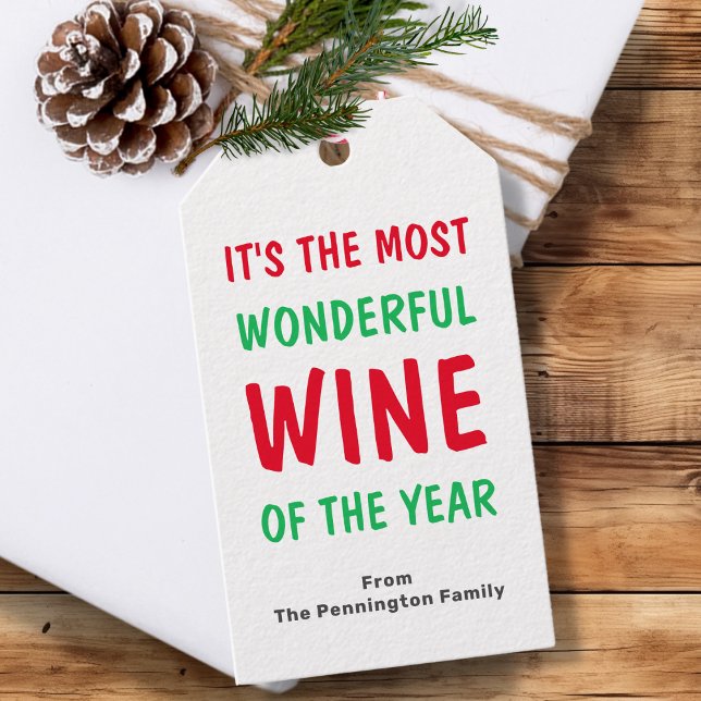 Etiqueta Para Presente Feliz Natal de vinho (Criador carregado)