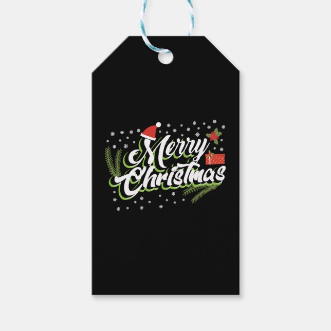 Etiqueta Para Presente Feliz Natal - design de Natal (Frente)