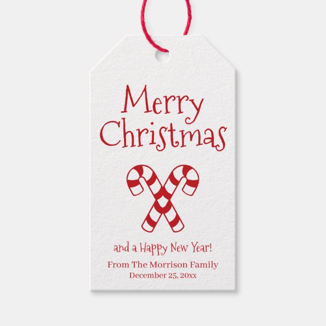 Etiqueta Para Presente Feliz Natal, doce branco, doce, doce, (Frente)