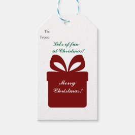 Etiqueta Para Presente Feliz Natal e Diversão, Garotos Dotam