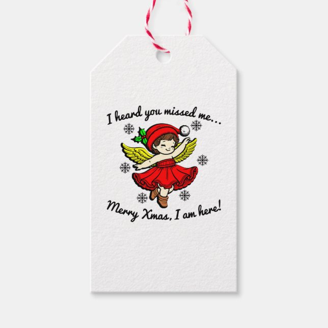 Etiqueta Para Presente Feliz Natal Estou Aqui (Frente)