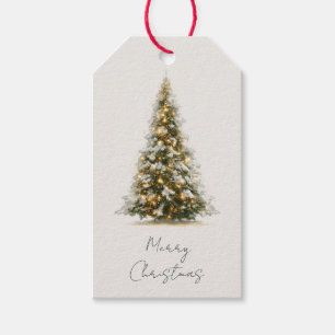 Etiqueta Para Presente Feliz Natal   Etiqueta de Presente de Árvore de Na