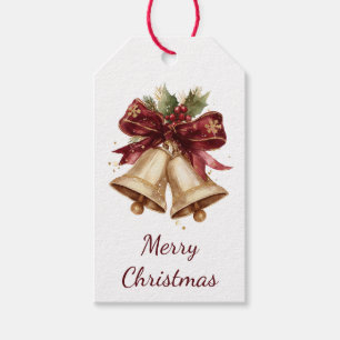 Etiqueta Para Presente Feliz Natal Etiqueta de Presente Sinos Festivos