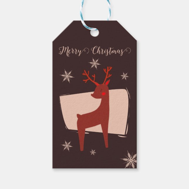Etiqueta Para Presente Feliz Natal, meu veado (Frente)