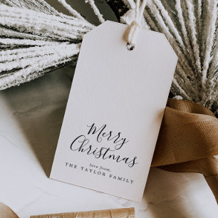 Etiqueta Para Presente Feliz Natal Minimalista