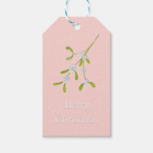 Feliz Natal Mistletostripe Rosa Verde