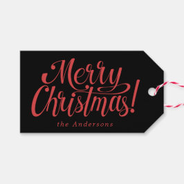 Etiqueta Para Presente Feliz Natal Moderno 